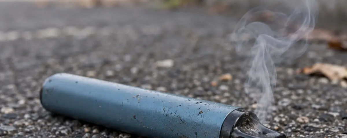 Vape entsorgt