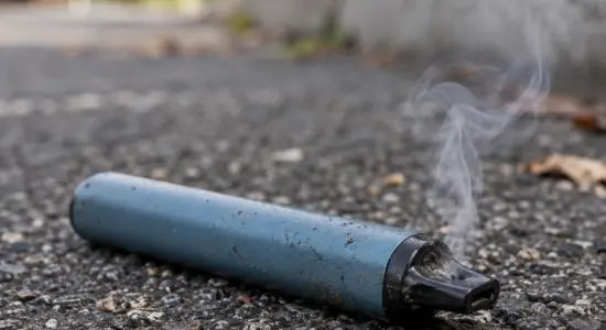 Vape entsorgt